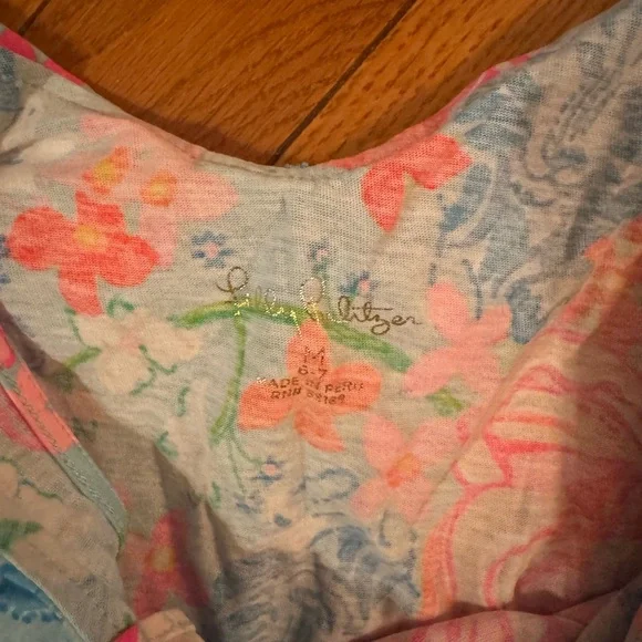 Lilly Pulitzer Pink and Blue Floral Dress - Picture 2 of 2